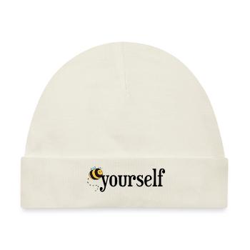 Bee Yourself! - Baby Premium Organic Mütze - Naturweiß - Vorne