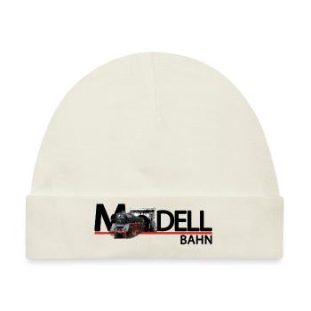 Modellbahn - Baby Premium Organic Mütze - Naturweiß - Vorne