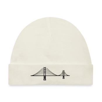 Golden Gate Bridge - Baby Premium Organic Mütze - Naturweiß - Vorne