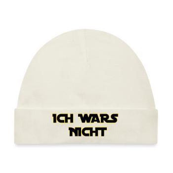 Ich Wars Nicht Geschenkidee - Baby Premium Organic Mütze - Naturweiß - Vorne