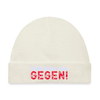 Ich bin dagegen! - Baby Premium Organic Mütze - Naturweiß - Vorne