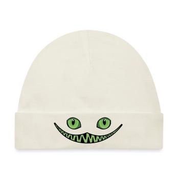 Halloween grinsen - Baby Premium Organic Mütze - Naturweiß - Vorne
