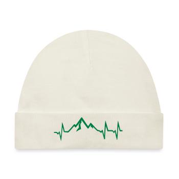 EKG Bergpassion - Baby Premium Organic Mütze - Naturweiß - Vorne