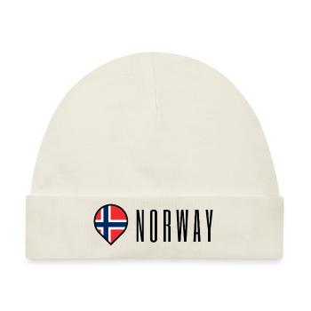 Genau Norwegen - Baby Premium Organic Mütze - Naturweiß - Vorne