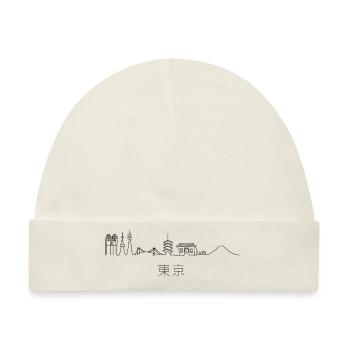 Tokio Japan Skyline - Baby Premium Organic Mütze - Naturweiß - Vorne