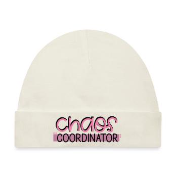 Chaos Coordinator - Baby Premium Organic Mütze - Naturweiß - Vorne
