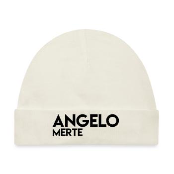 Angelo Merte Black on white - Baby Premium Organic Mütze - Naturweiß - Vorne