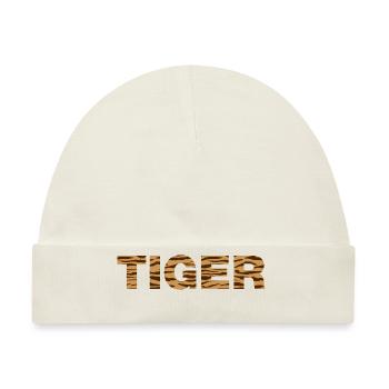 Tiger Animal Print - Baby Premium Organic Mütze - Naturweiß - Vorne