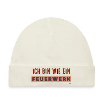 Feuerwerk - Baby Premium Organic Mütze - Naturweiß - Vorne