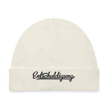 Entschuldigung - Baby Premium Organic Mütze - Naturweiß - Vorne