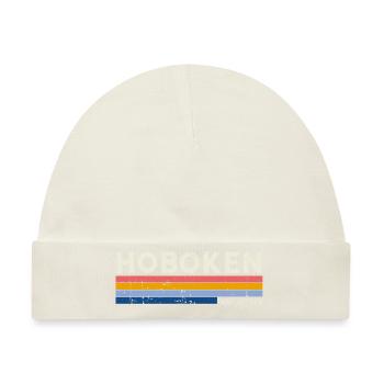 Vintage 70s 80s Style Hoboken NJ - Baby Premium Organic Mütze - Naturweiß - Vorne