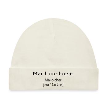 Malocher Ruhrdeutsch - Baby Premium Organic Mütze - Naturweiß - Vorne