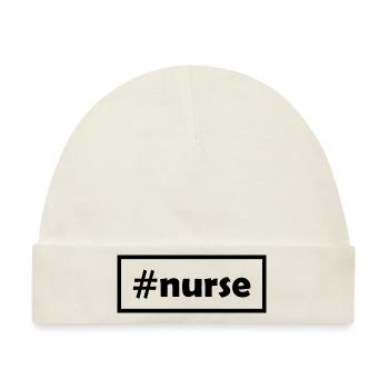 Nurse - Baby Premium Organic Mütze - Naturweiß - Vorne