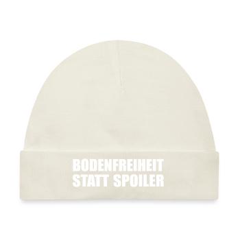 Offorad Geländewagen 4x4 - Baby Premium Organic Mütze - Naturweiß - Vorne