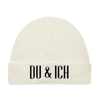 DU & ICH - Designer - Baby Premium Organic Mütze - Naturweiß - Vorne