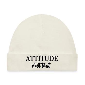 ATTITUDE c'est tout - Baby Premium Organic Mütze - Naturweiß - Vorne