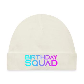 Birthday Squad - Baby Premium Organic Mütze - Naturweiß - Vorne