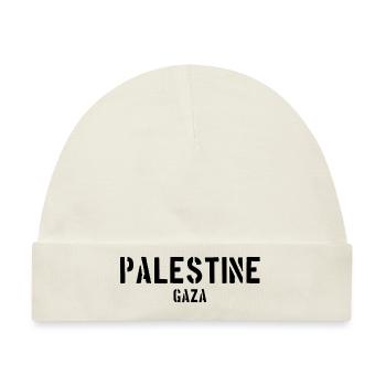 Gaza - Palestine - Ramala - Palestina palestinian - Baby Premium Organic Mütze - Naturweiß - Vorne