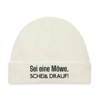 Möwe - Baby Premium Organic Mütze - Naturweiß - Vorne