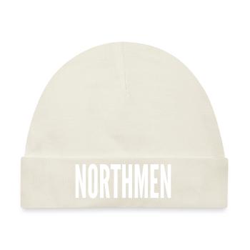 NORTHMEN (weiß) - Geschenk Viking Skandinavien etc. - Baby Premium Organic Mütze - Naturweiß - Vorne