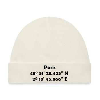 Paris - Baby Premium Organic Mütze - Naturweiß - Vorne
