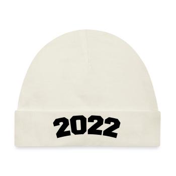 2022 - Baby Premium Organic Mütze - Naturweiß - Vorne