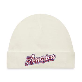 Amerika - Baby Premium Organic Mütze - Naturweiß - Vorne