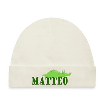 Matteo - Baby Premium Organic Mütze - Naturweiß - Vorne