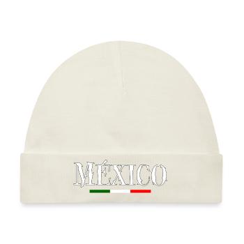 México - Baby Premium Organic Mütze - Naturweiß - Vorne