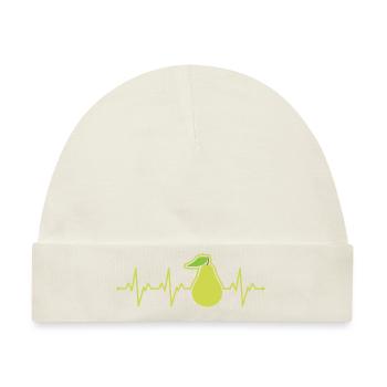 Birne - Baby Premium Organic Mütze - Naturweiß - Vorne