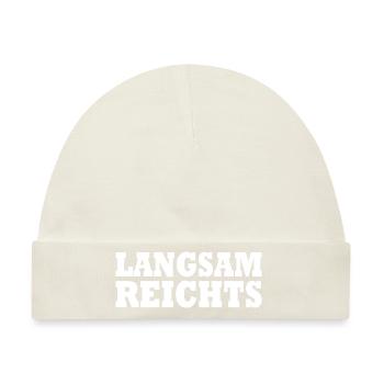 Langsam reichts - Baby Premium Organic Mütze - Naturweiß - Vorne