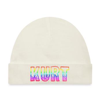 kurt rs regenbogen - Baby Premium Organic Mütze - Naturweiß - Vorne