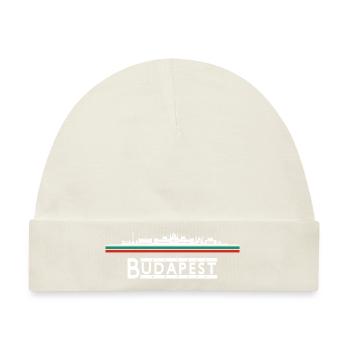 Budapest Ungarin - Baby Premium Organic Mütze - Naturweiß - Vorne