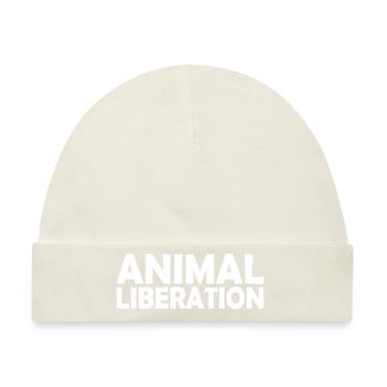 Animal liberation - Baby Premium Organic Mütze - Naturweiß - Vorne