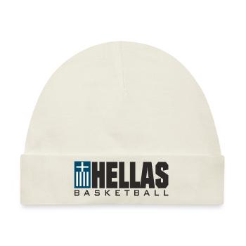 HELLAS Basketball - Baby Premium Organic Mütze - Naturweiß - Vorne