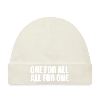 One for all all for one - Baby Premium Organic Mütze - Naturweiß - Vorne