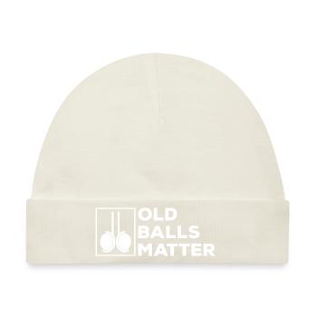 Old balls matter, Balls - Baby Premium Organic Mütze - Naturweiß - Vorne