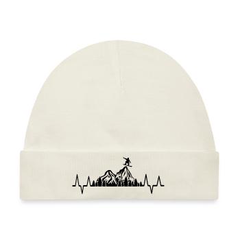 Snowboard Snowboarder - Baby Premium Organic Mütze - Naturweiß - Vorne