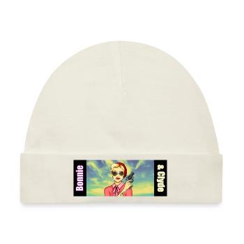 Bonnie & Clyde Design Bonnie - Baby Premium Organic Mütze - Naturweiß - Vorne