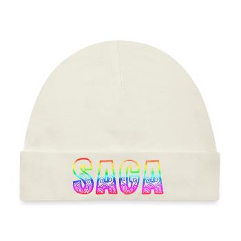 saga rs regenbogen - Baby Premium Organic Mütze - Naturweiß - Vorne