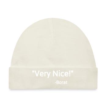 Sehr nett! Borat - Baby Premium Organic Mütze - Naturweiß - Vorne