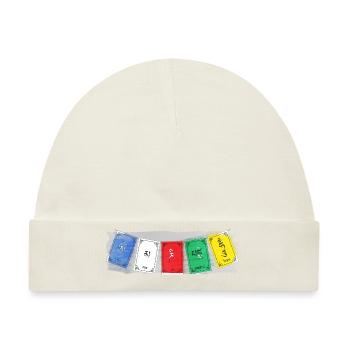 OM MA NI PADME HUM - Prayer Flags 3 - Baby Premium Organic Mütze - Naturweiß - Vorne