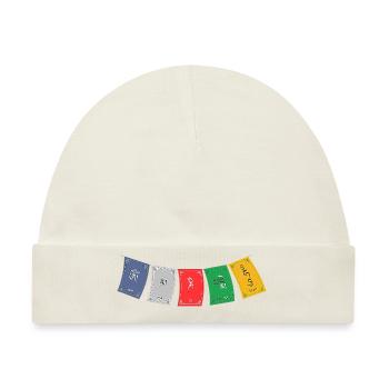 OM MA NI PADME HUM - Prayer Flags 5 - Baby Premium Organic Mütze - Naturweiß - Vorne