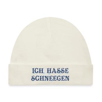 Schneegen / Schnee-Regen - Baby Premium Organic Mütze - Naturweiß - Vorne