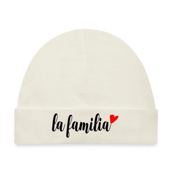la familia - Baby Premium Organic Mütze - Naturweiß - Vorne