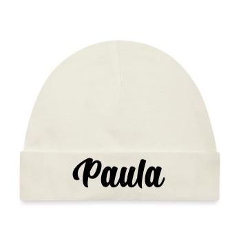 Paula - Baby Premium Organic Mütze - Naturweiß - Vorne