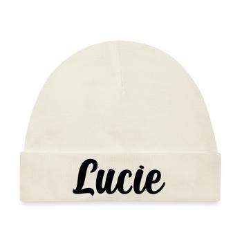 Lucie - Baby Premium Organic Mütze - Naturweiß - Vorne