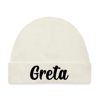 Greta - Baby Premium Organic Mütze - Naturweiß - Vorne