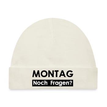 MONTAG - Noch Fragen? - Baby Premium Organic Mütze - Naturweiß - Vorne
