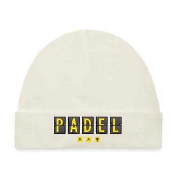 Padel - Padel Geschenk - Baby Premium Organic Mütze - Naturweiß - Vorne